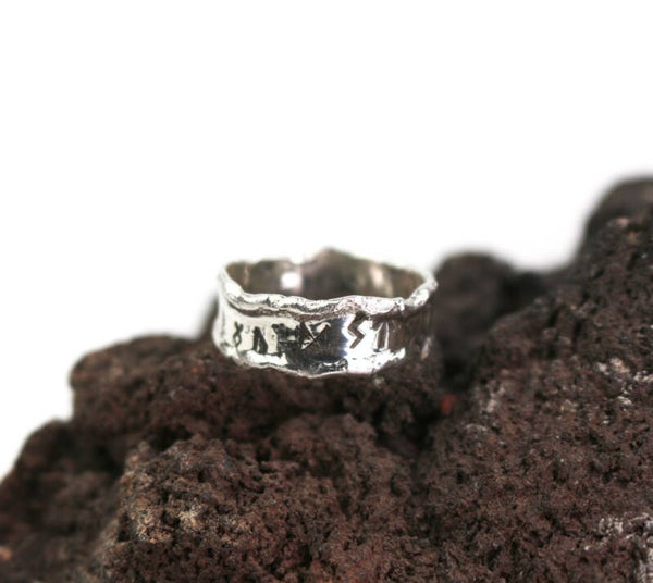 Runen ring met smeltrand - nr 2