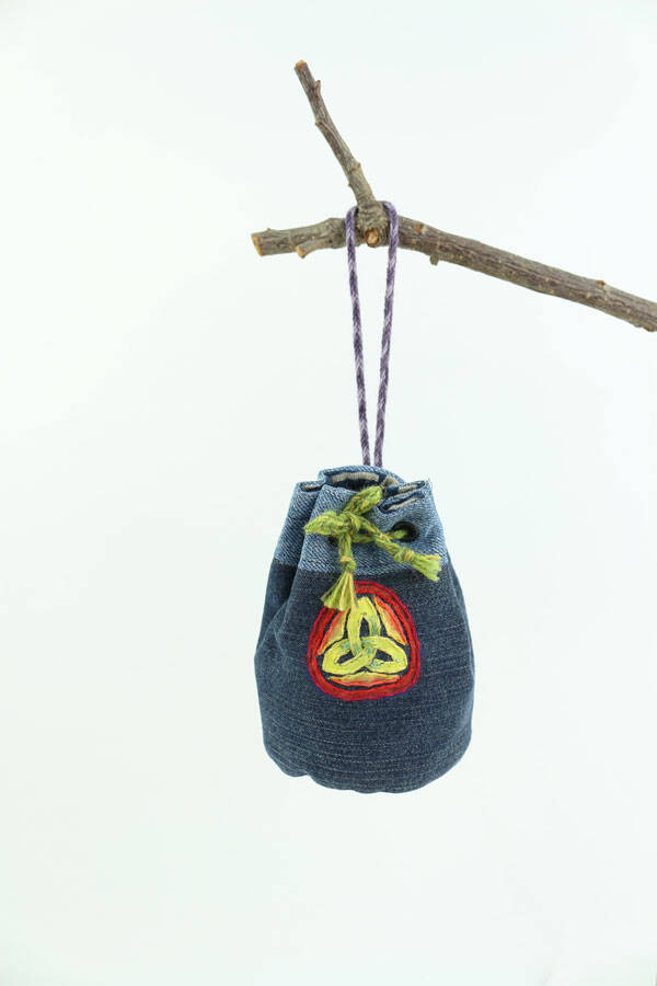 Jeans buidel Celtic triquetra - 1