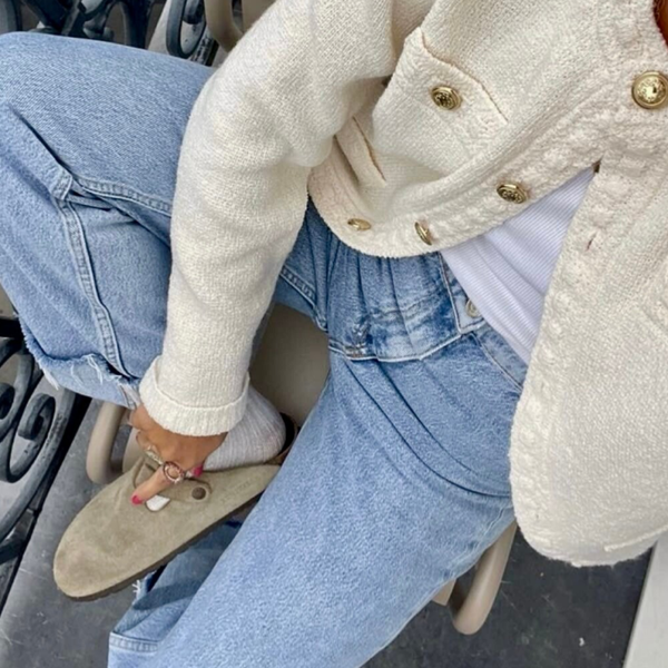 JEANS JANNE BLAUW