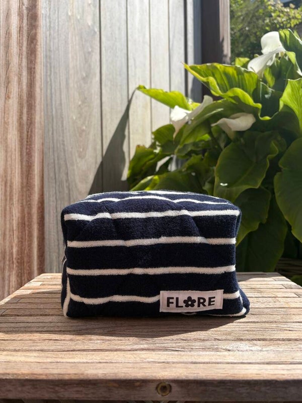 Badstof donkerblauw