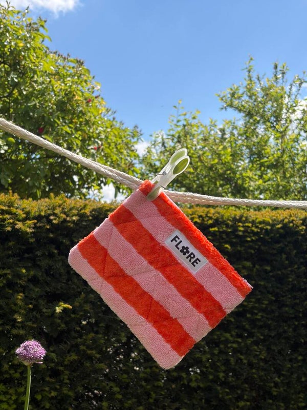 Badstof rood/roze