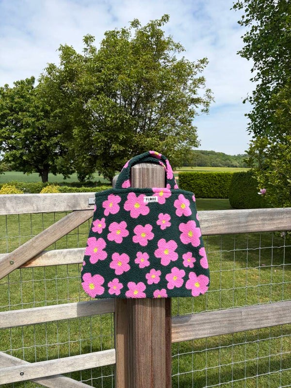 Teddystof bloemen