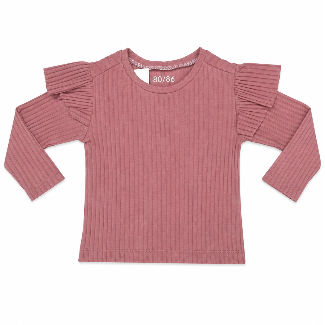Top Roze Lange Mouw