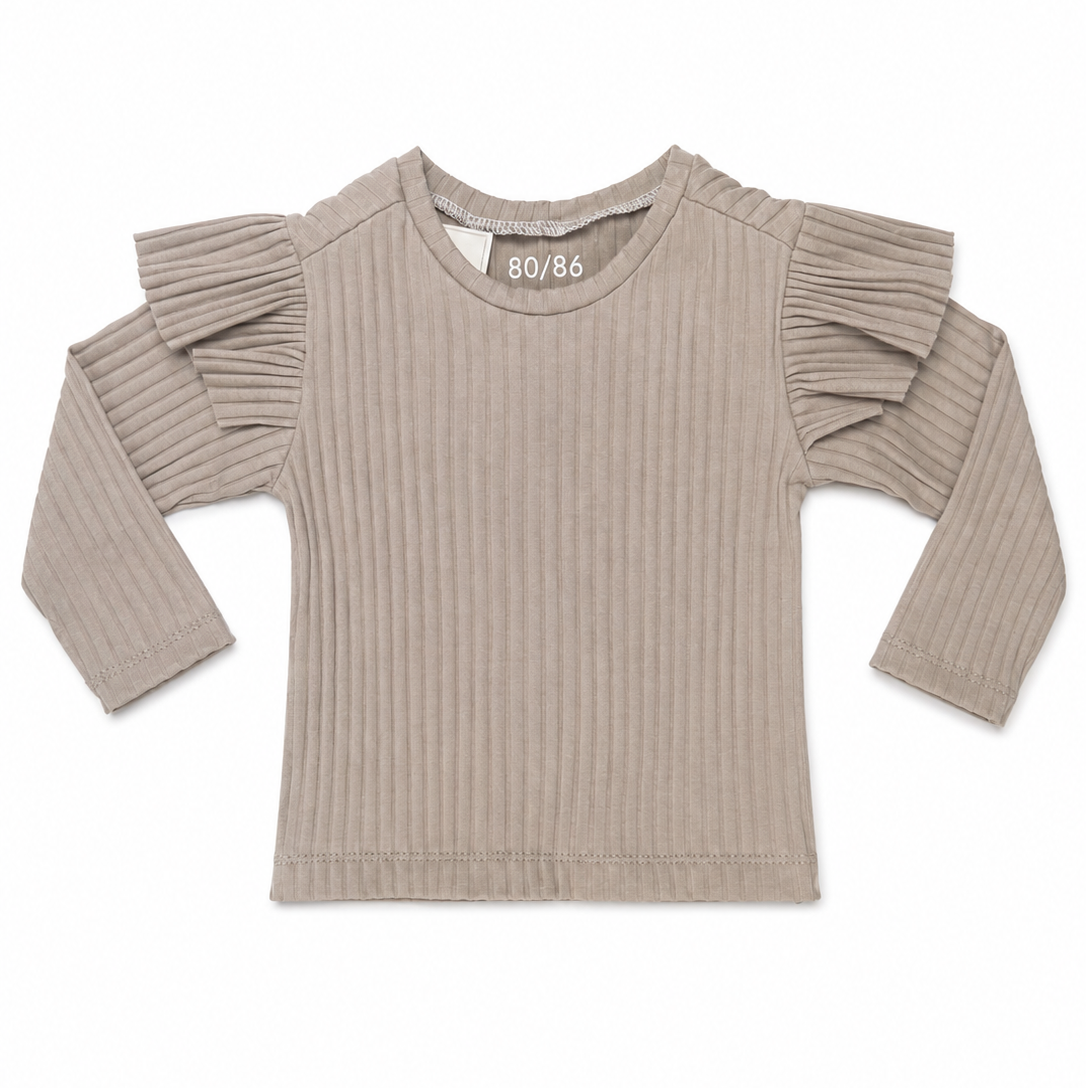 Top Beige Lange Mouw
