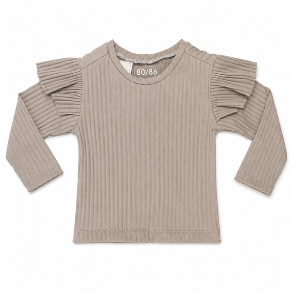 Top Beige Lange Mouw