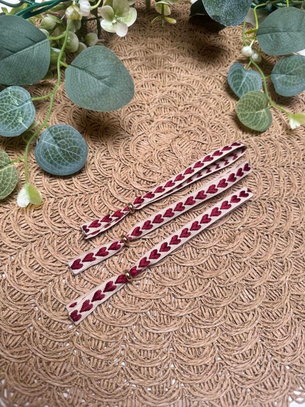 Mama & mini armbandje rood