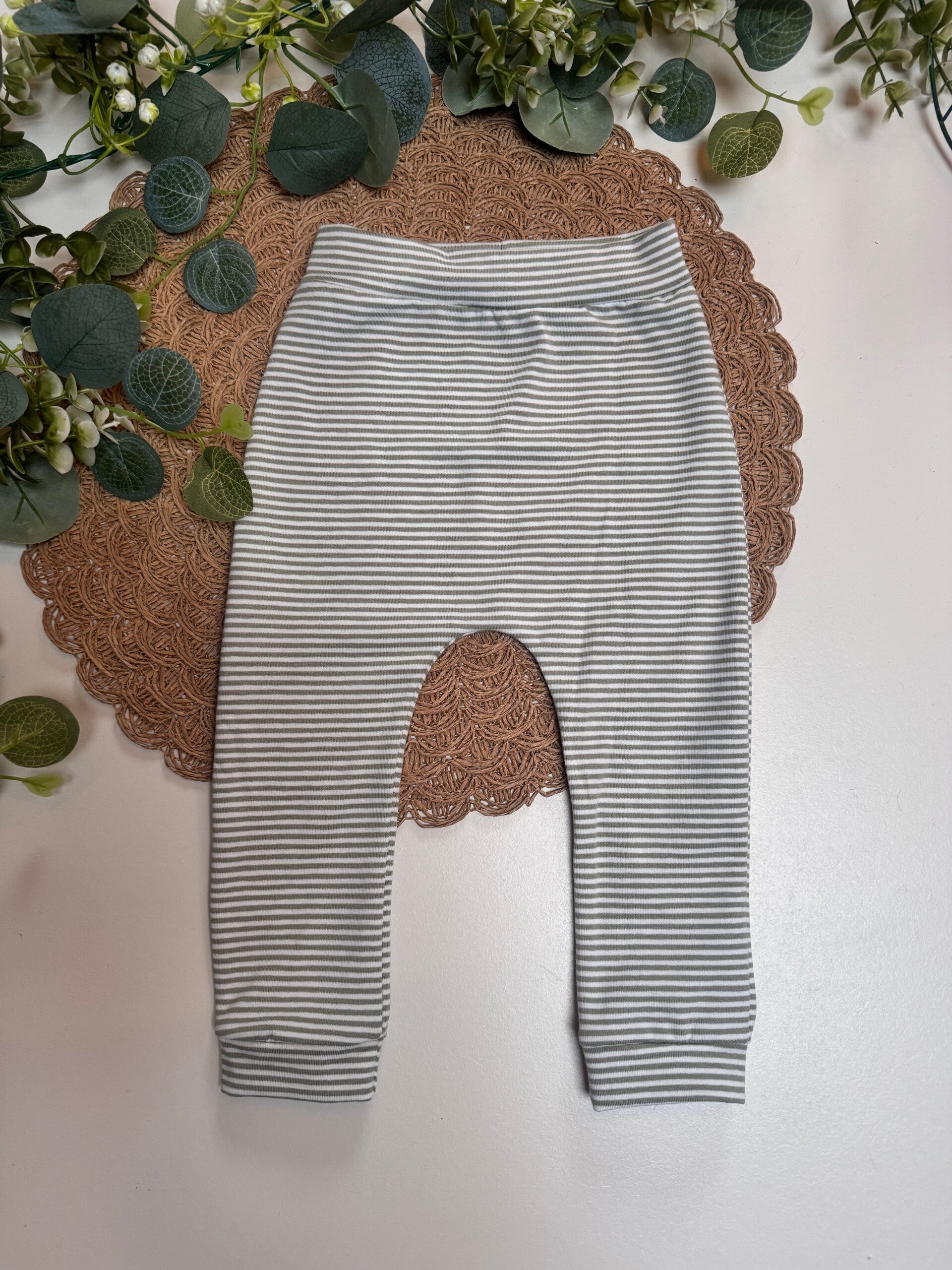 Legging Green Stripe