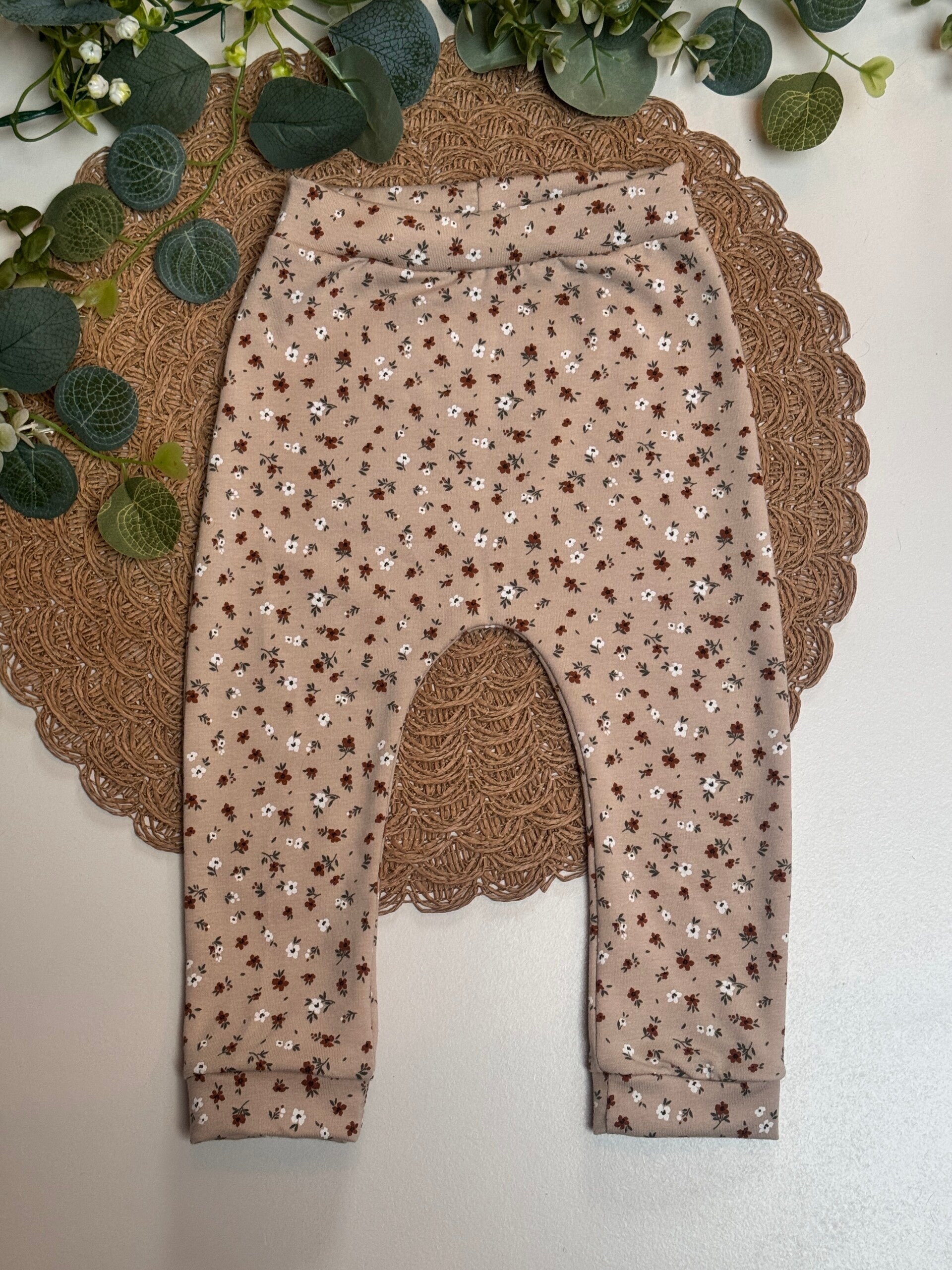 Legging Beige Flowers