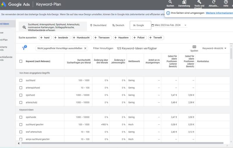 SEO-Optimierung Keywordrecherche