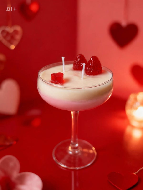 Strawberry Love Affair - Valentijnskaars