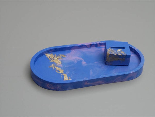 Senna Paarse Sieradenschaal met Ringhouder