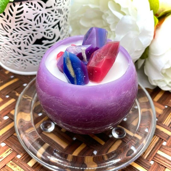 Wax Gemstone Ball Candle