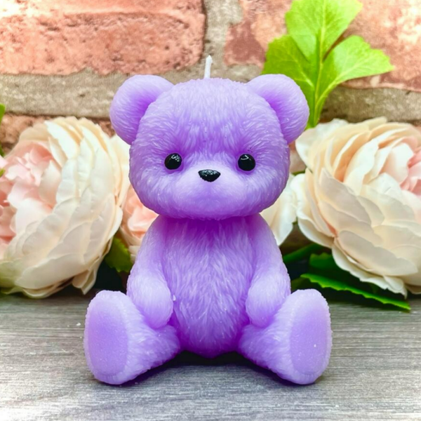 Teddy Bear Candle / Lavender