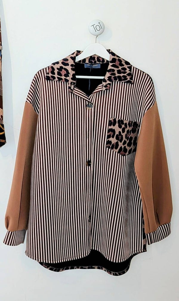 Chemise motifs rayures