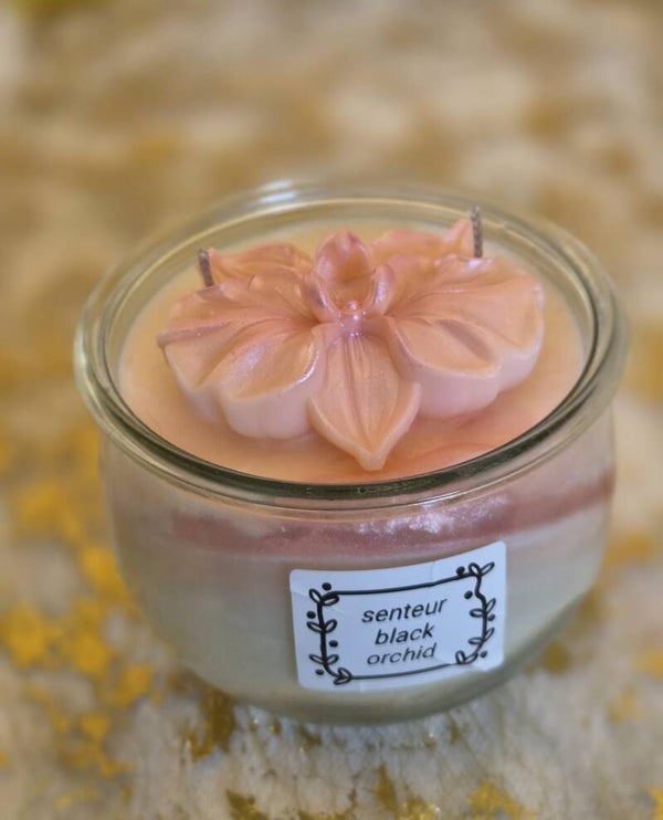 bougie standard a fleurs