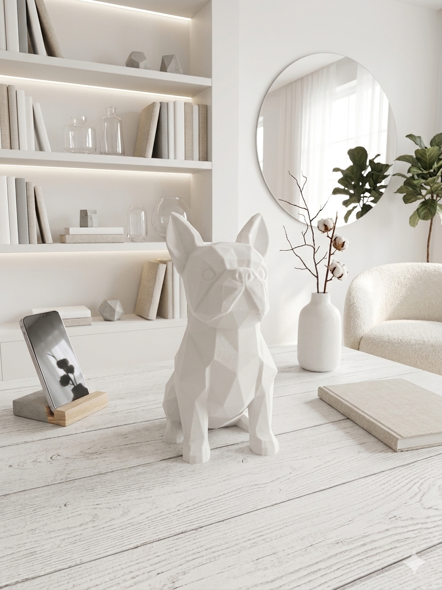Low Poly Franse Bulldog L