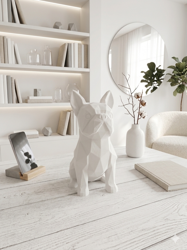 Low Poly Franse Bulldog L