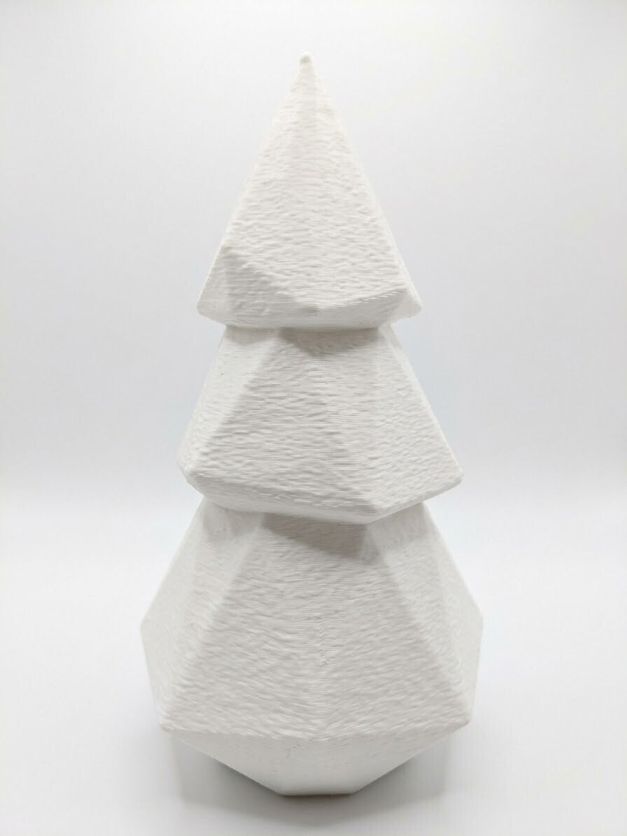Geometric Pine – 3D Kerstboom Sfeerlamp (21 cm)  ​