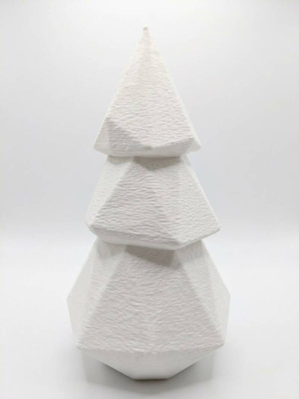 Geometric Pine – 3D Kerstboom Sfeerlamp (21 cm)  ​