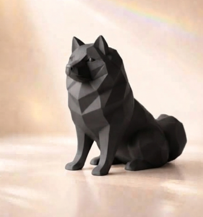 Low Poly Keeshond S