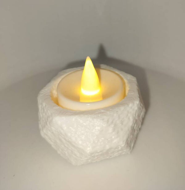 Nordic Glow – Geometrische LED-lichtjeshouder