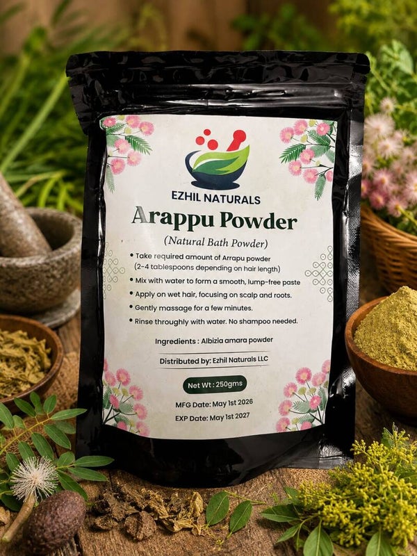Arappu Powder - Natural bath powder for Hair & Scalp Care  (250g)