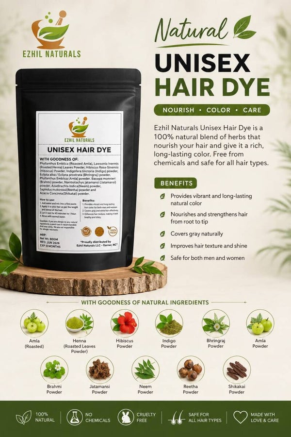 Herbal hair dye / Unisex hair dye (80gms)