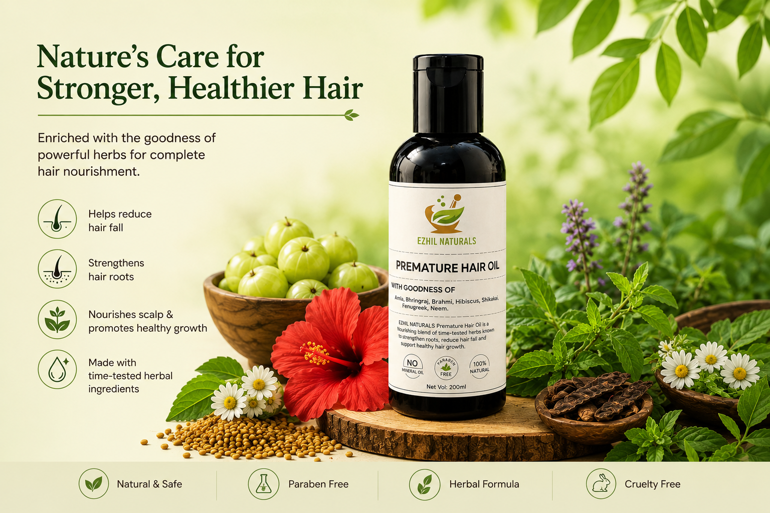 Premature Hair Oil (100ml)