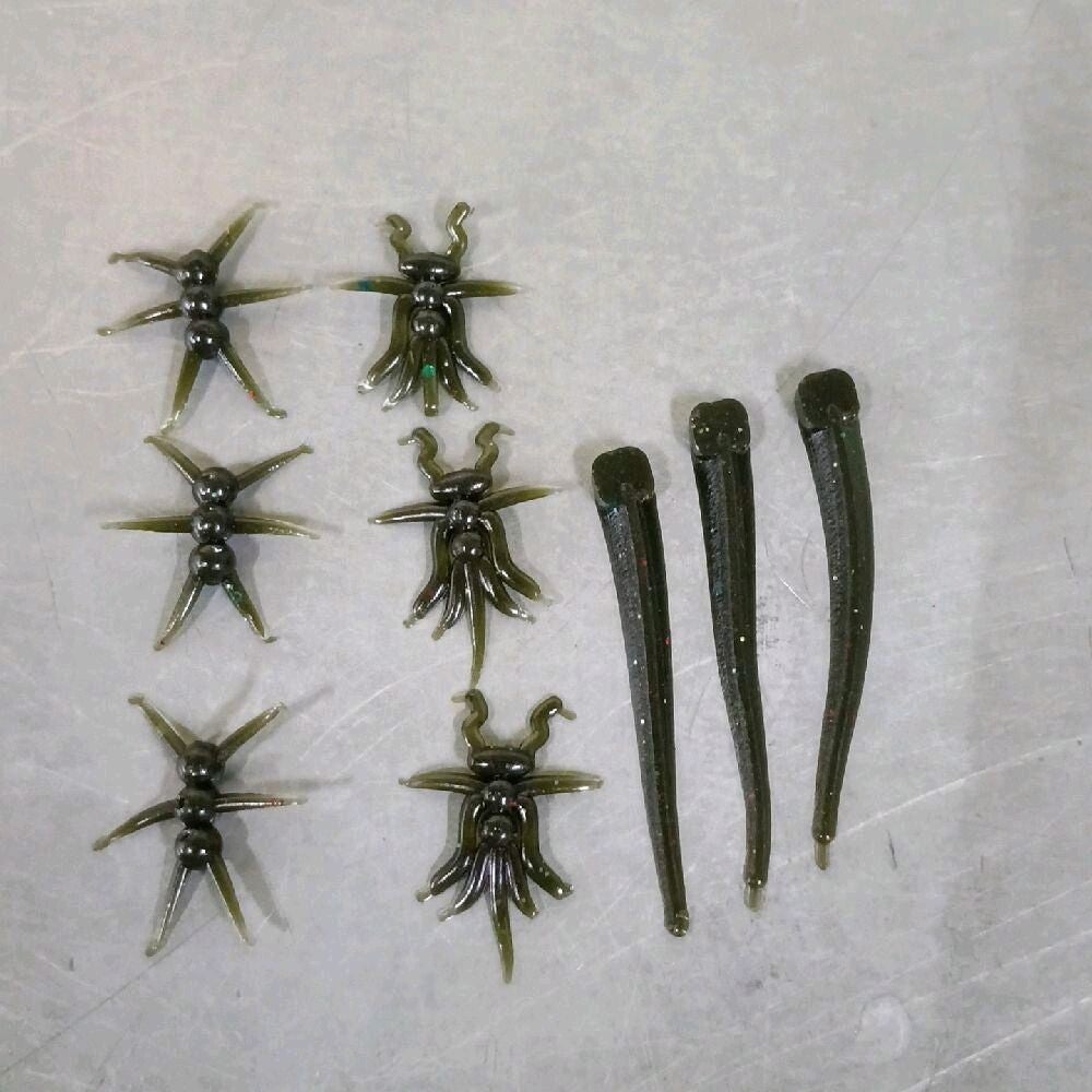 40 pc Micro plastic / jig head combo