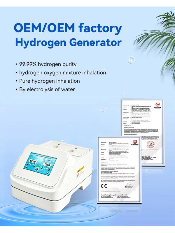 Urządzenie do inhalacji wodorowo-tlenowej, wielofunkcyjny inhalator do terapii wodorowej, generator gazu Browna od 450 ml do 1500 ml