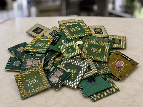 Cpu plastic (groen/bruin)