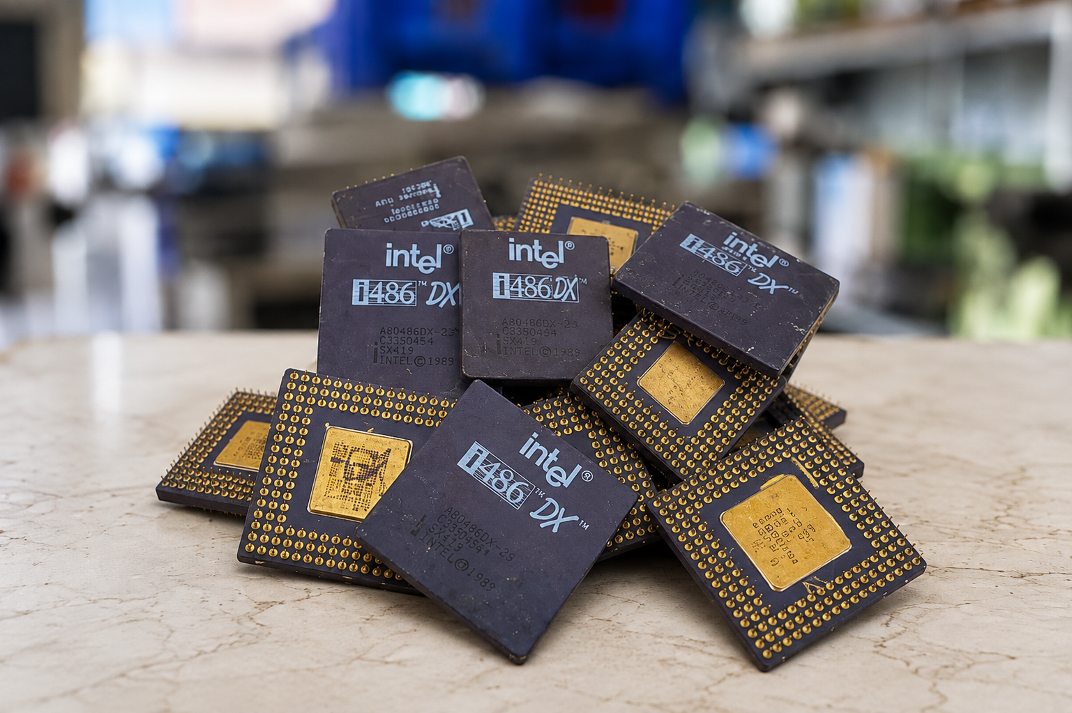Cpu Goldcap intel 286/386/486