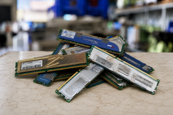Ram geheugen goud met aluminium koellichaam
