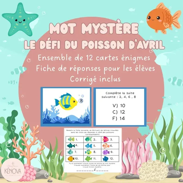 Défi du poisson d'avril - Mot mystère