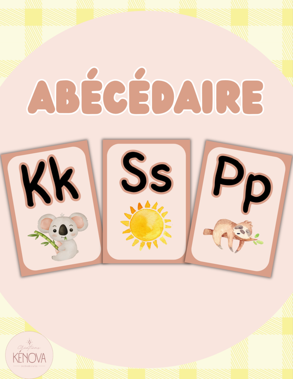Abécédaire rose