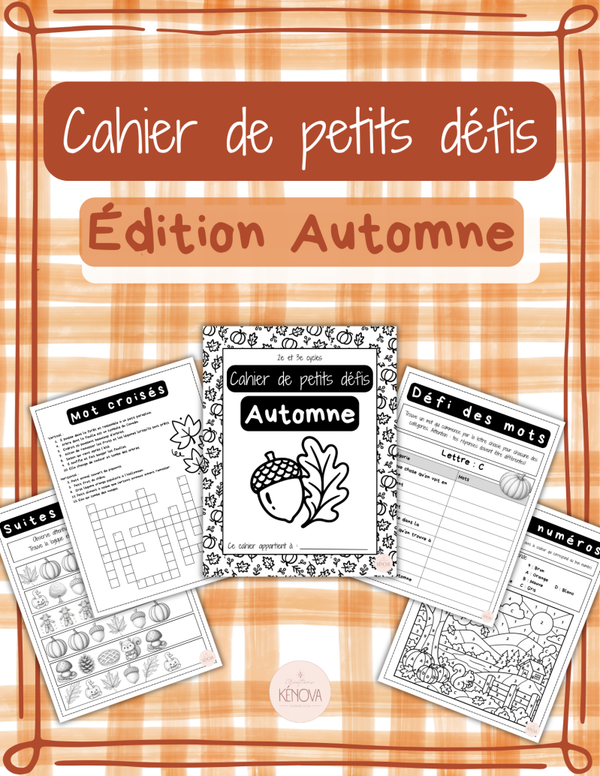 Cahier de petits défis - Automne