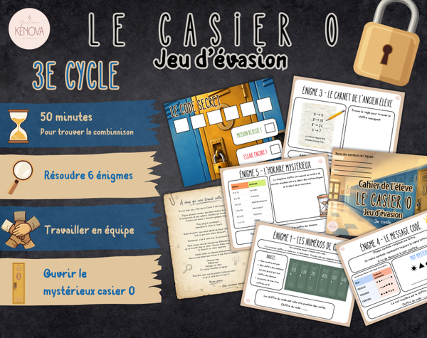 Le casier 0 - 3e cycle