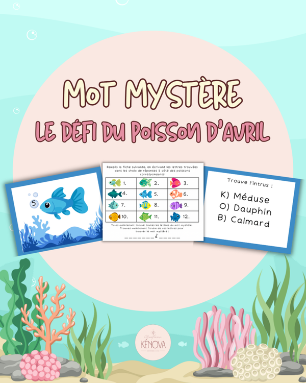 Défi du poisson d'avril - Mot mystère 2e cycle