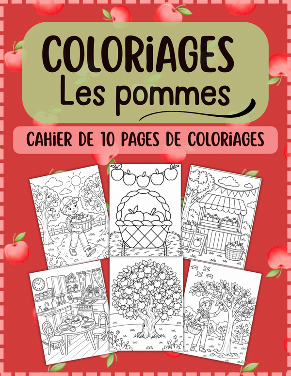 Coloriages - Les pommes