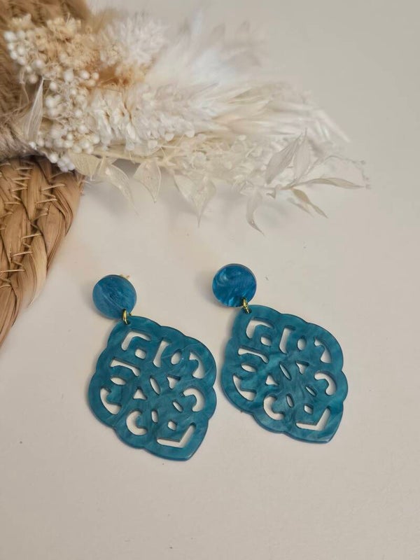 Boucles d'oreilles "résine" légère