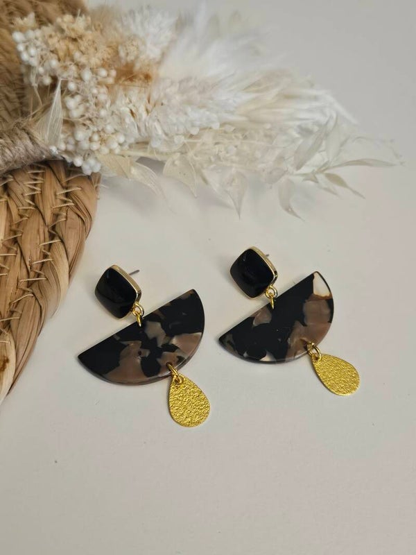 Boucles d'oreilles "résine" légère