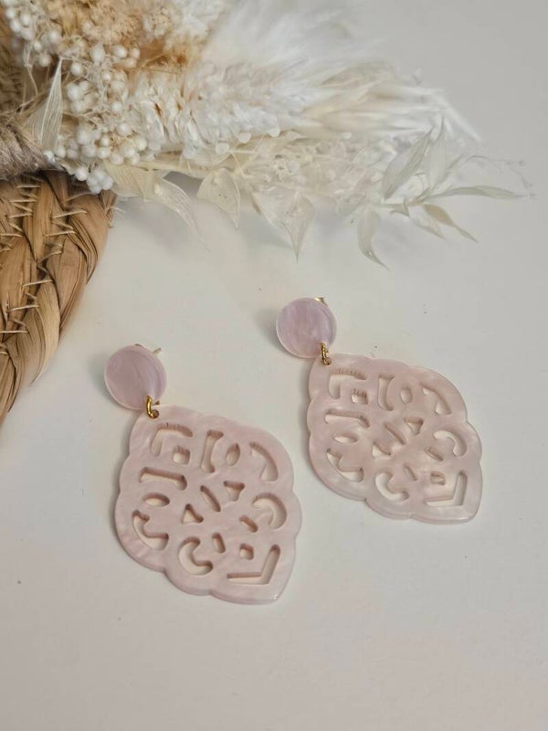 Boucles d'oreilles "résine" légère
