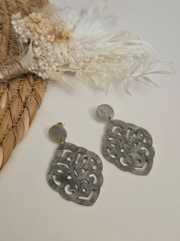 Boucles d'oreilles "résine" légère