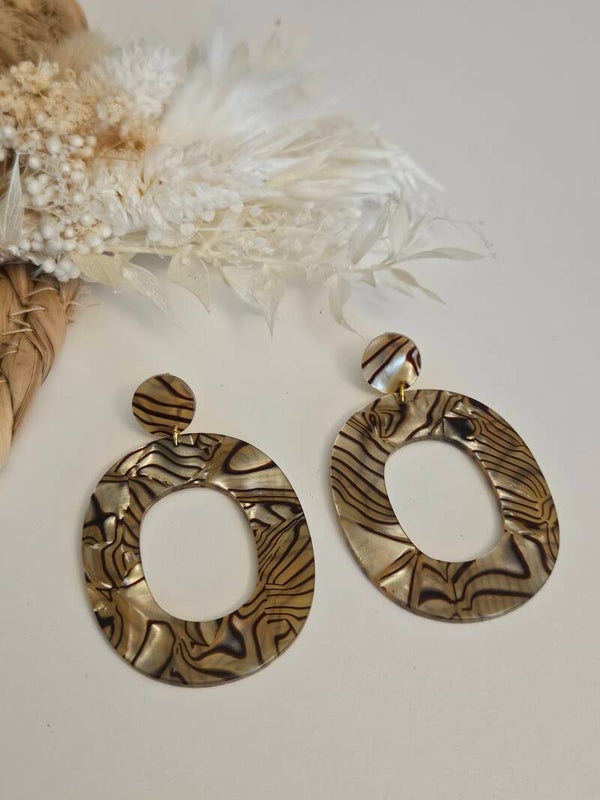 Boucles d'oreilles "résine" légère
