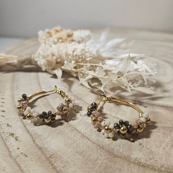Boucles d'oreilles fleurs