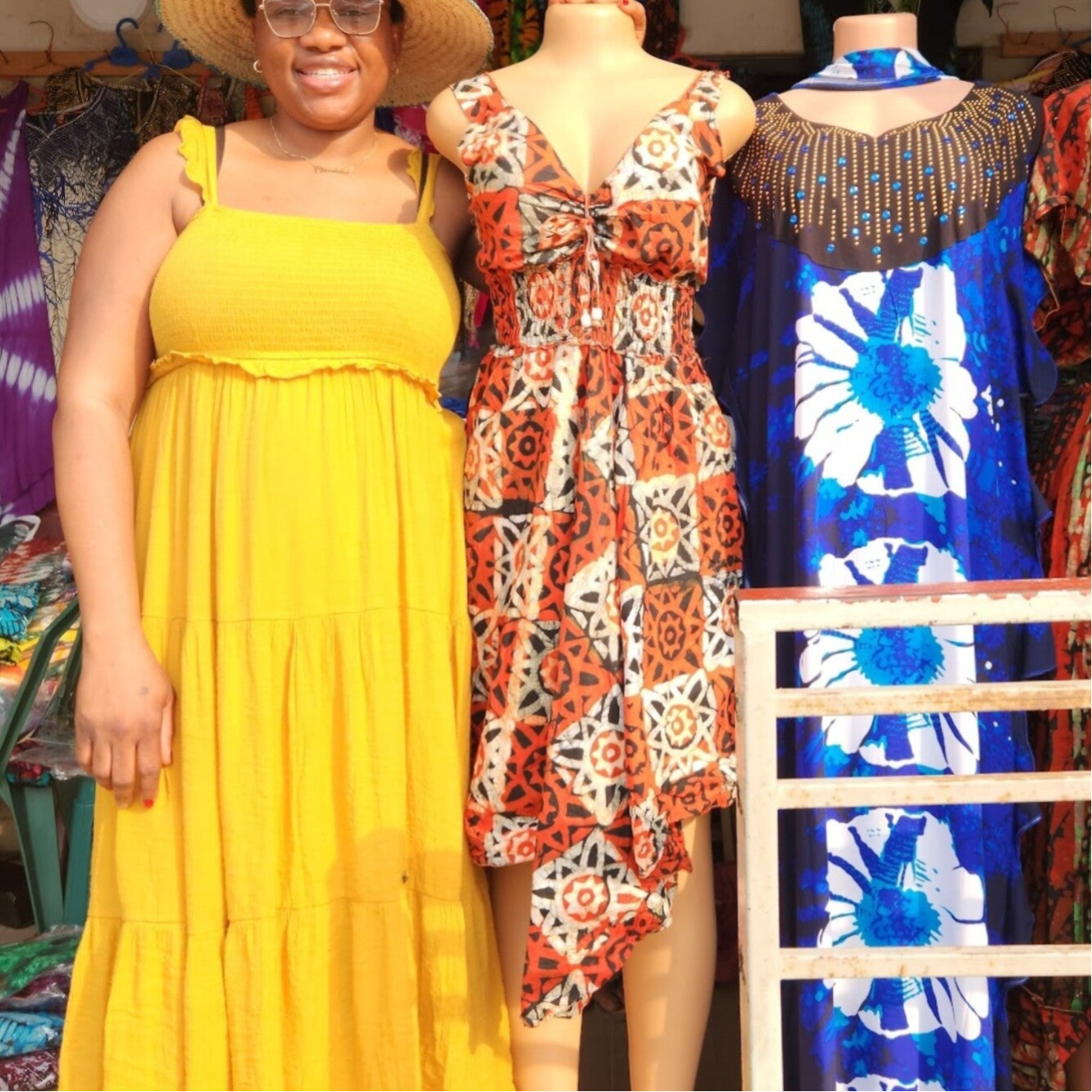 ABIKE Sleeveless adire