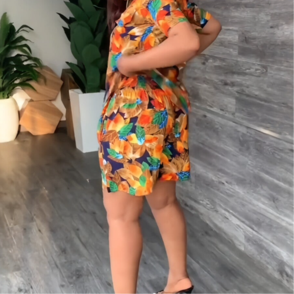 Flowered 2 pcs short