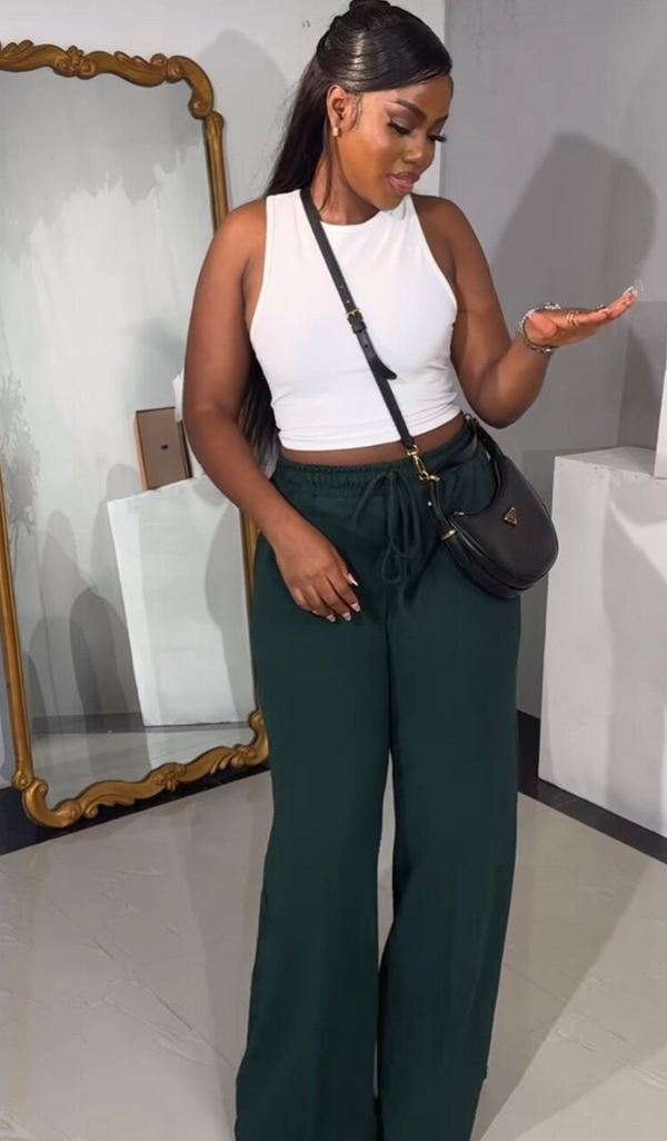 2 PIECE SILK SET wg, blk wt