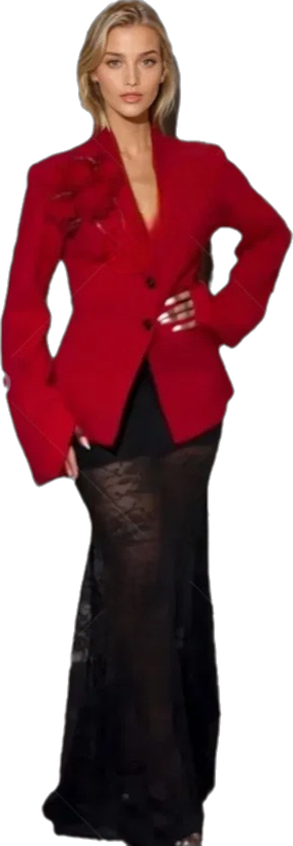 red blazer