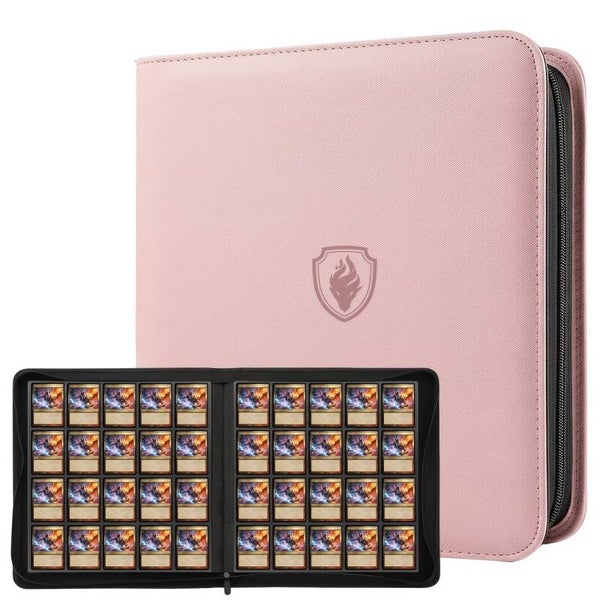 TCG Binder met Ritssluiting – 1280 Kaarten – Roze of Oranje